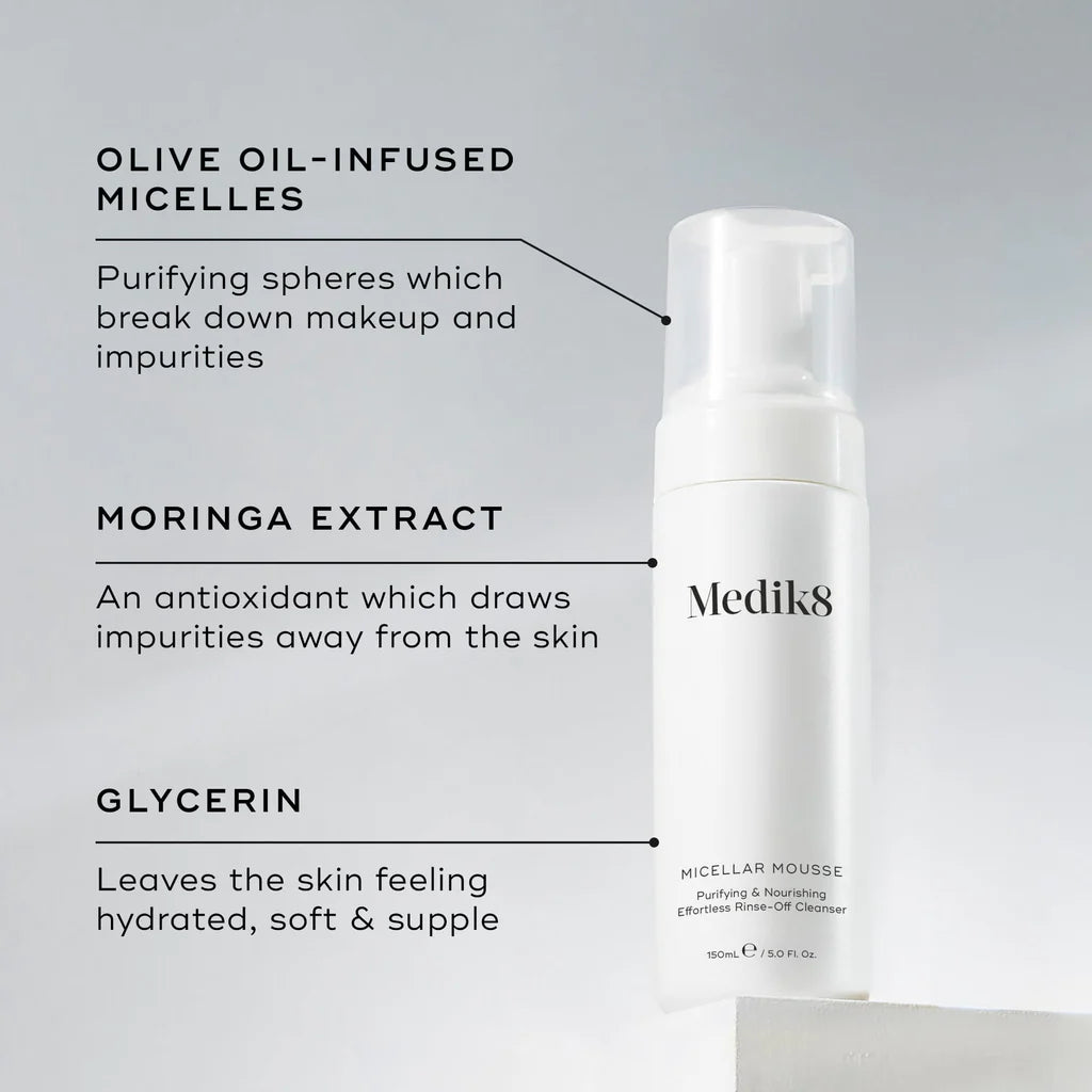 Medik8-MicellarMousse-Ingredients Örebro
